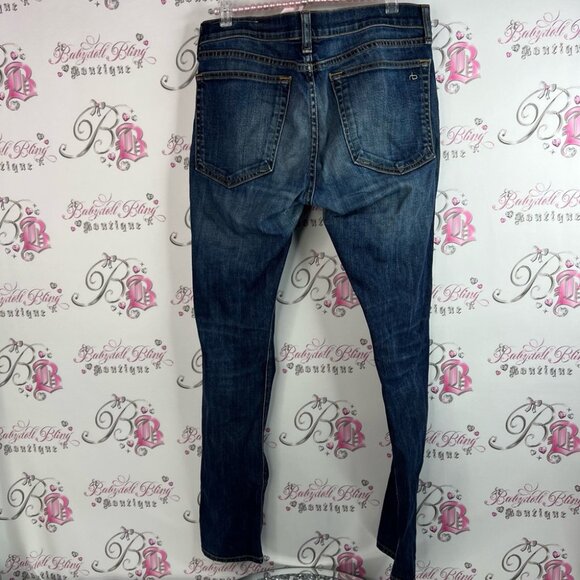 Rag & bone Dre jeans distressed dark blue Classic Blue Women's Jeans - Picture 7 of 12